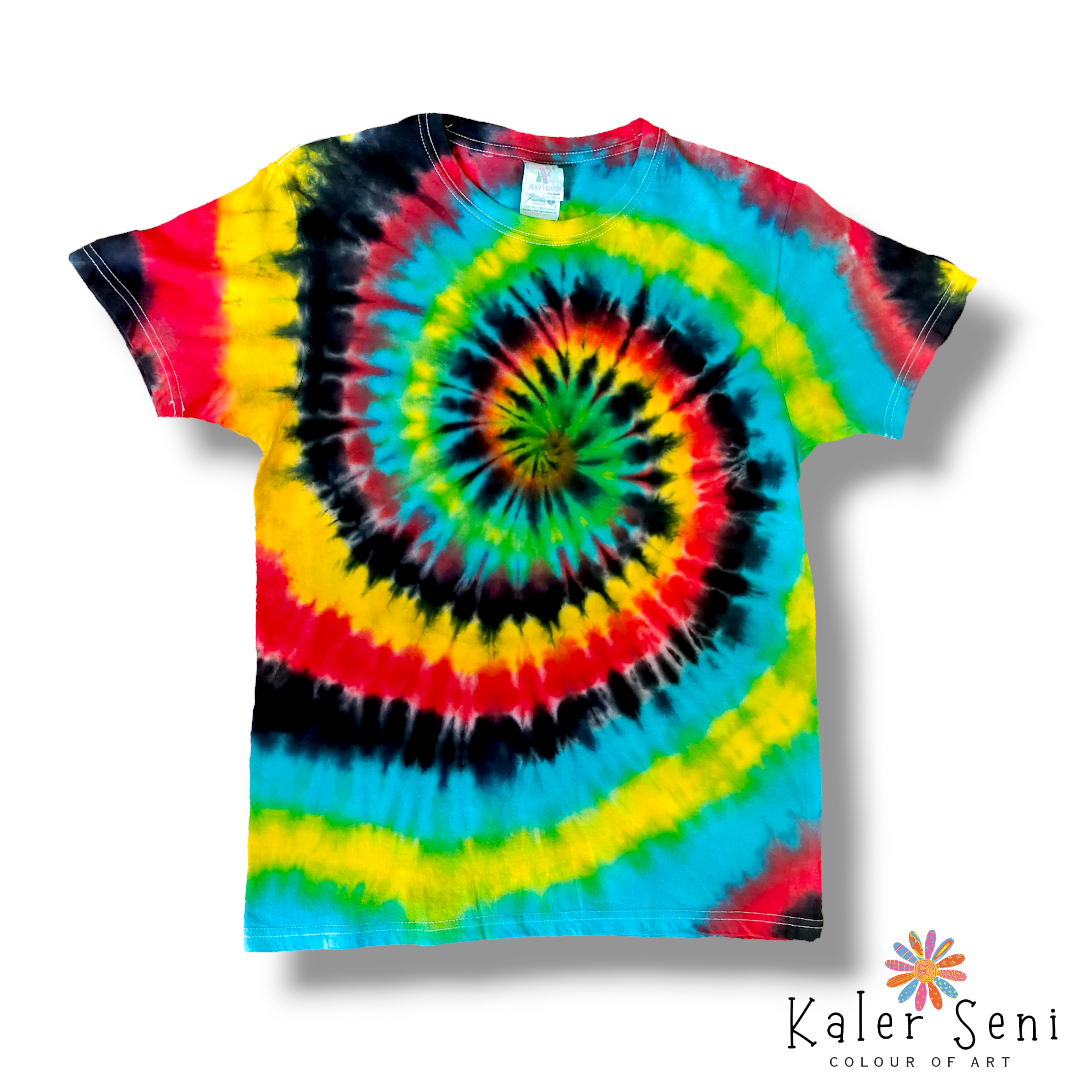 Kids Rainbow 02 Spiral Unisex Short Sleeve