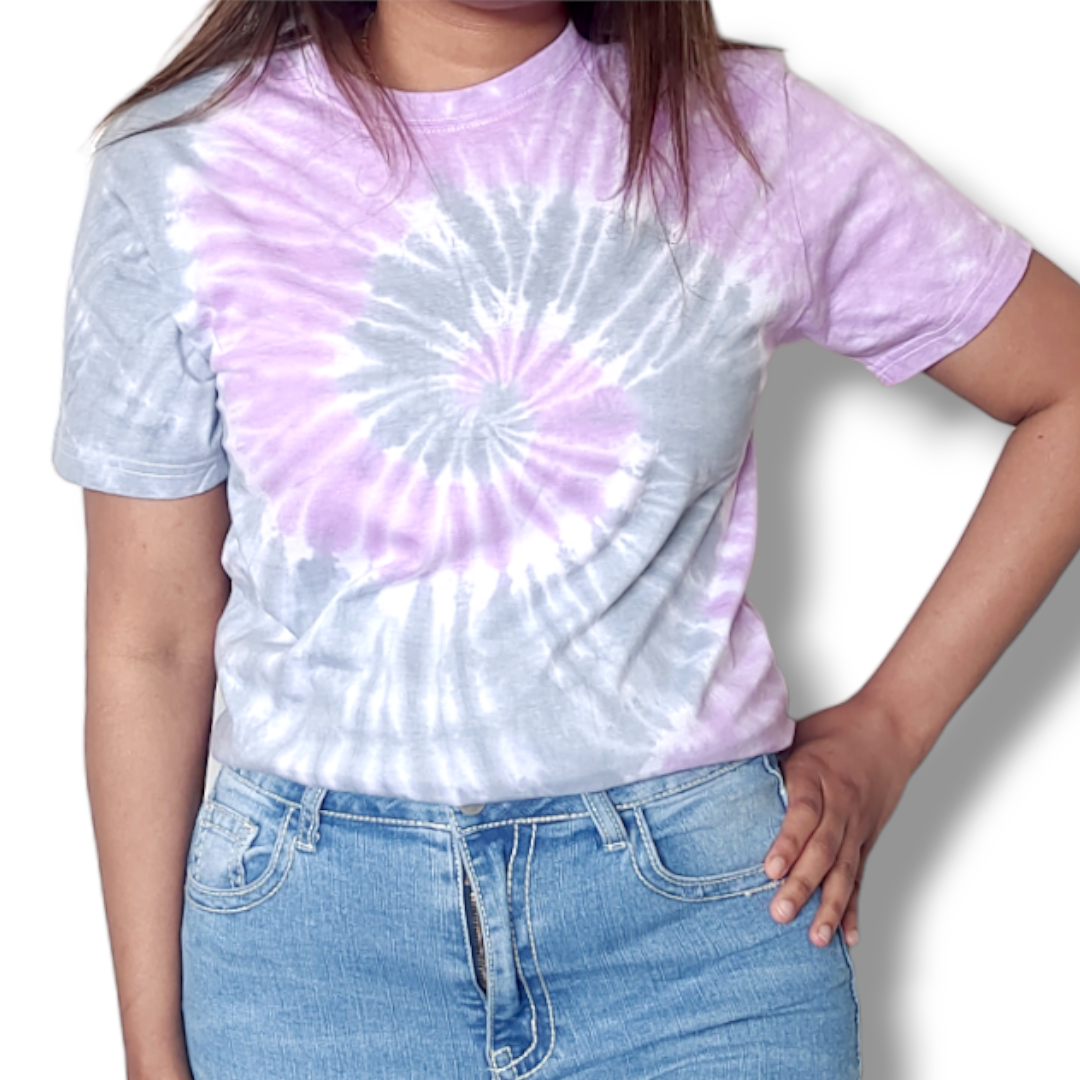 Adult Light Purple Grey Unisex Short Sleeve