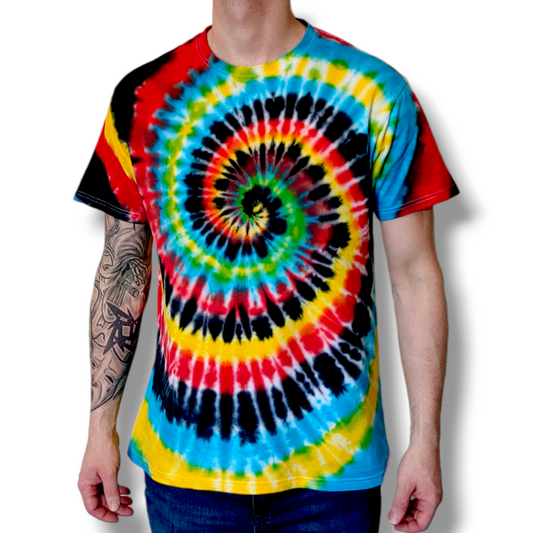 Adult Rainbow 02 Spiral Unisex Short Sleeve