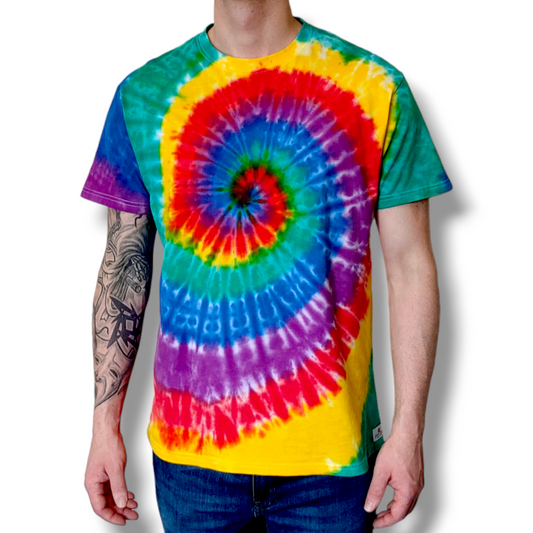 Adult Rainbow 01 Spiral Unisex Short Sleeve