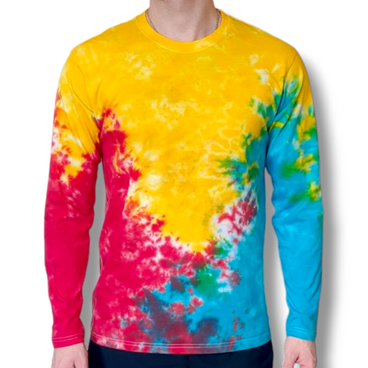 Adult Rainbow Crumple Unisex Long Sleeve 