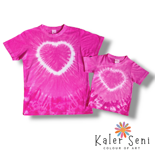 Kids Love pink Unisex Short Sleeve