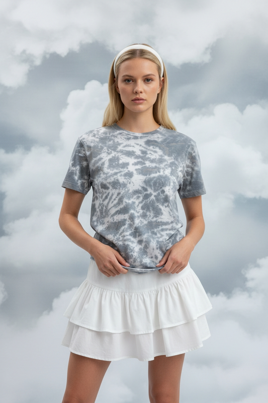 (Storm Cloud) Cloudscape Cotton Collection Adult Unisex Short Sleeve