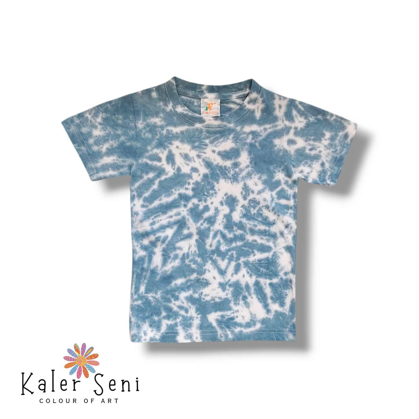 (Cloudy Blue) Cloudscape Cotton Collection KIDS Unisex Short Sleeve