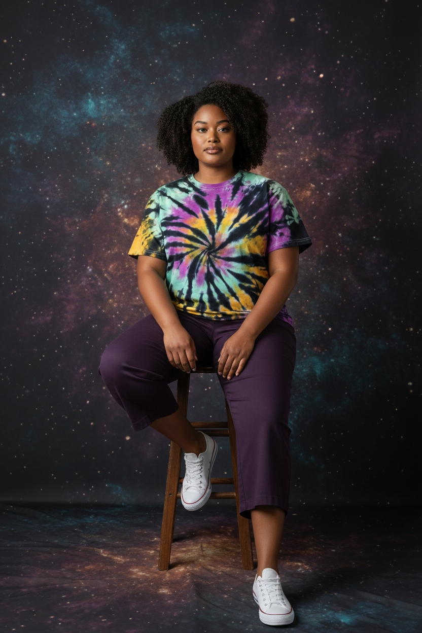 (Galactic Swirl) The Spectrum Collection Adult Unisex Short Sleeve