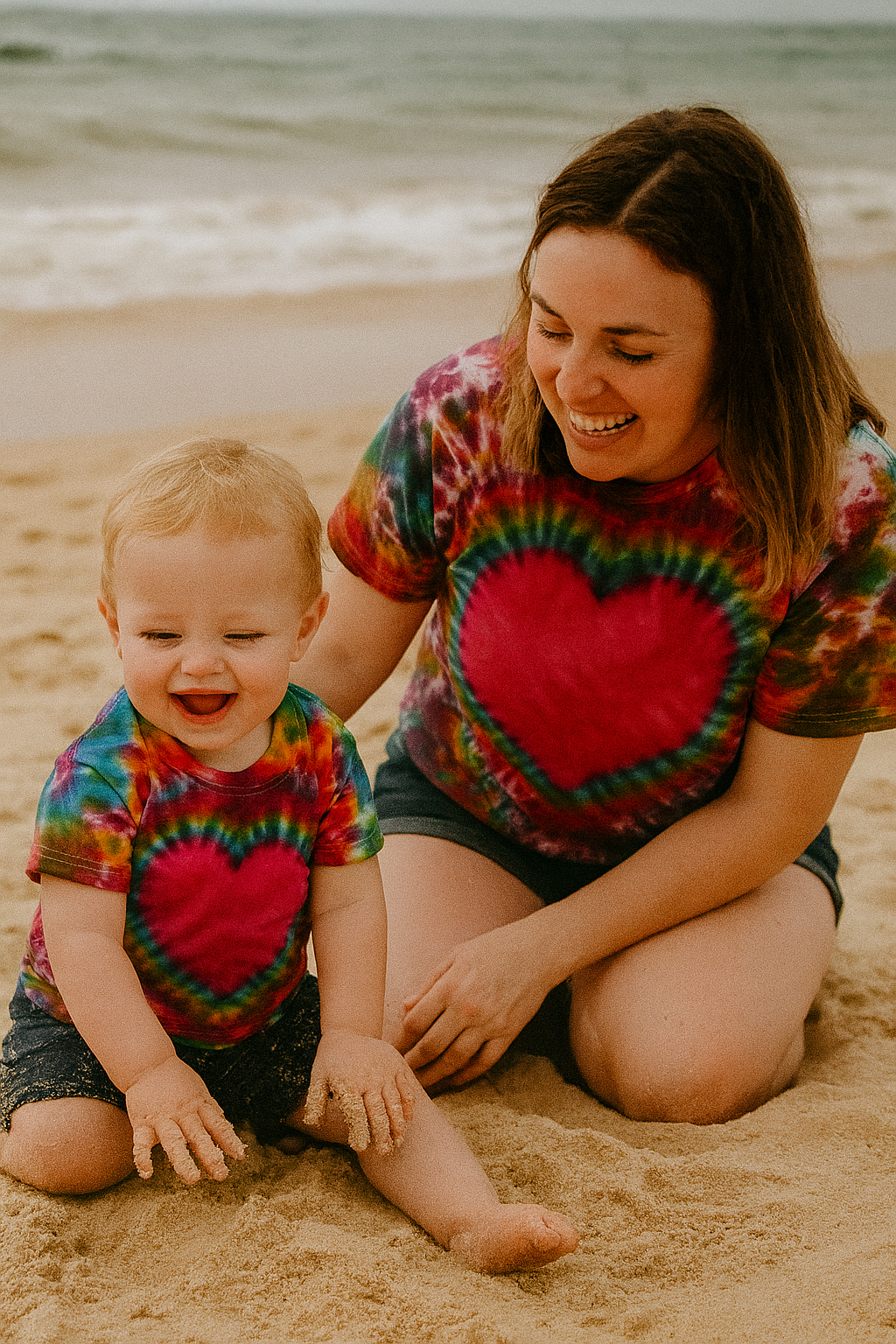 Adult Heartful Shape Unisex Short Sleeve
