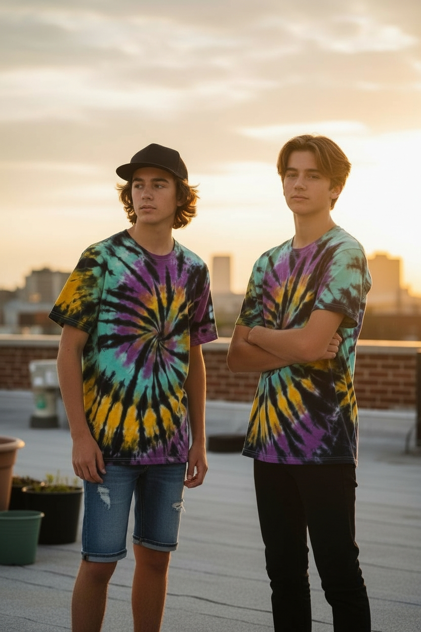 (Galactic Swirl) The Spectrum Collection KIDS Unisex Short Sleeve