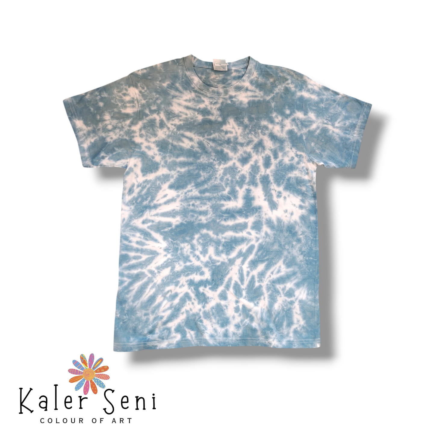 (Cloudy Blue) Cloudscape Cotton Collection Adult Unisex Short Sleeve