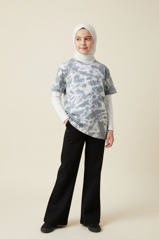 (Storm Cloud) Cloudscape Cotton Collection KIDS Unisex Short Sleeve